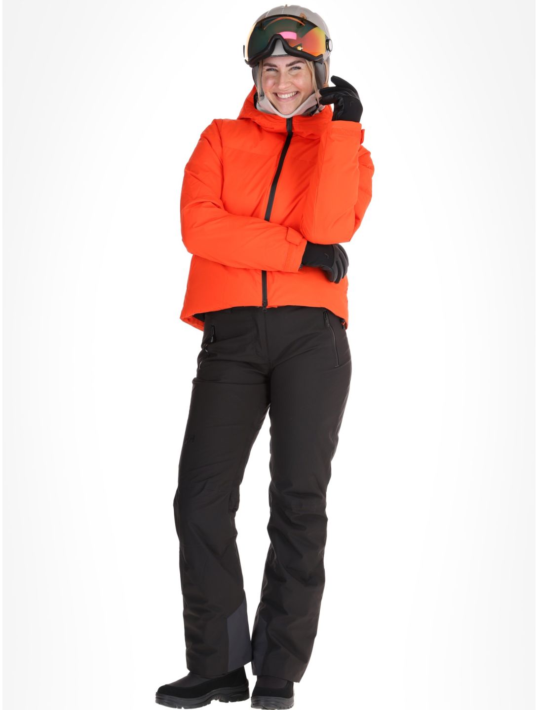 Helly Hansen, W Nora Short Puffy Skijacke Damen Cherry Tomato orange 