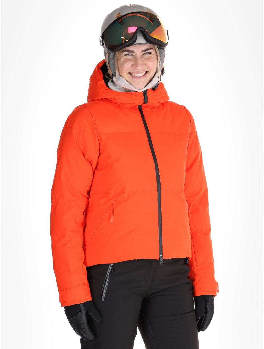 Helly Hansen, W Nora Short Puffy Skijacke Damen Cherry Tomato orange 