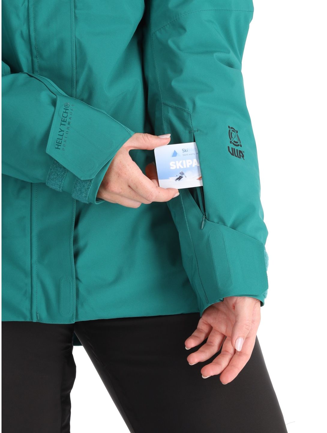 Helly Hansen, W Powshot Skijacke Damen Emerald grün 