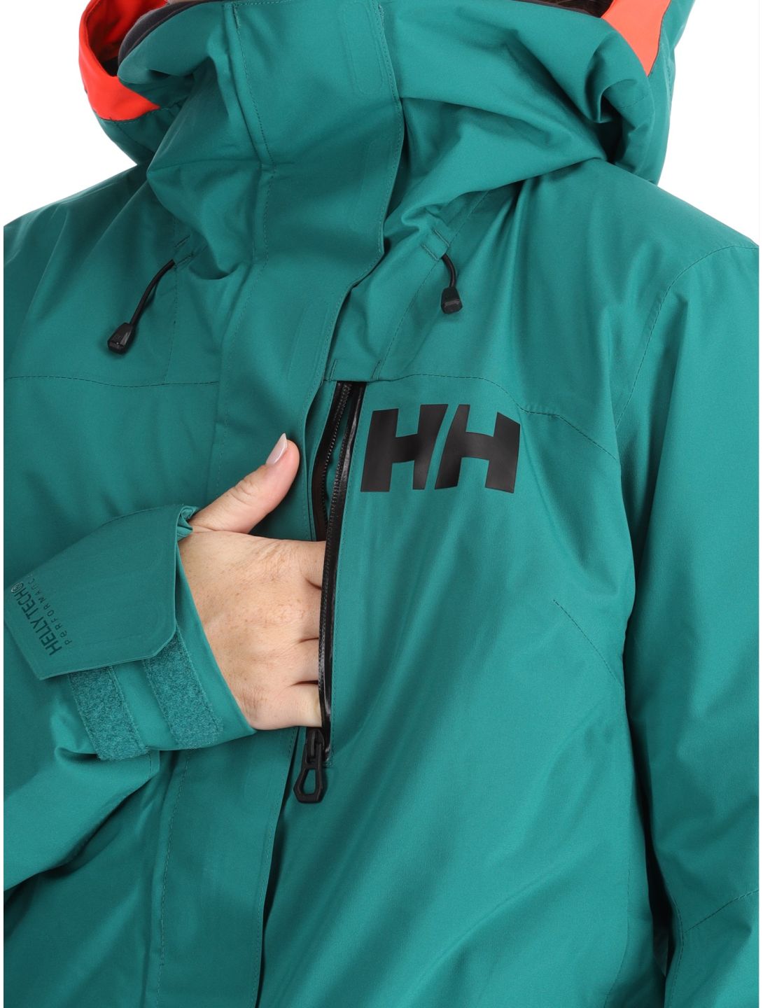 Helly Hansen, W Powshot Skijacke Damen Emerald grün 