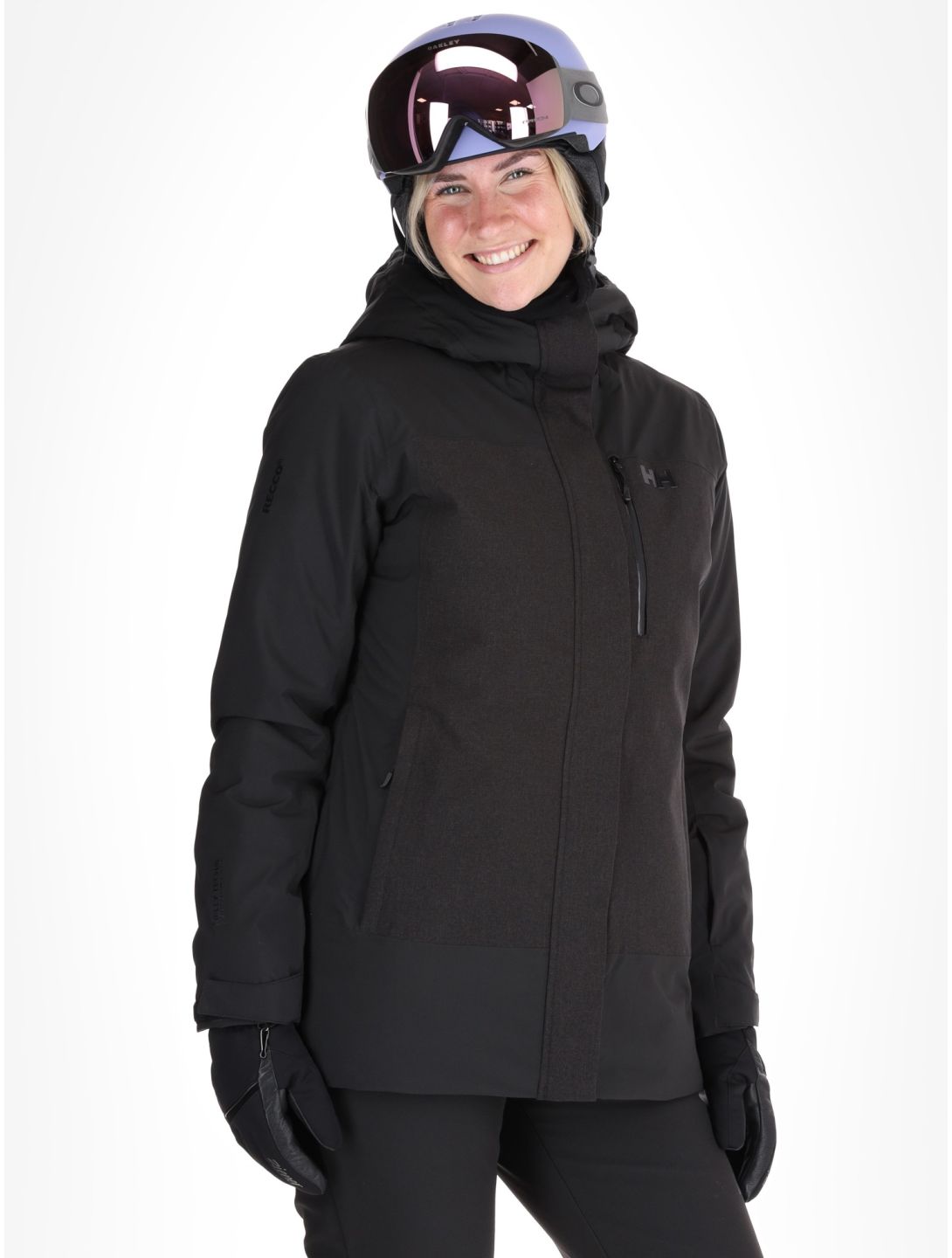 Helly Hansen, W Snowplay Long Insulated Skijacke Damen Black schwarz 