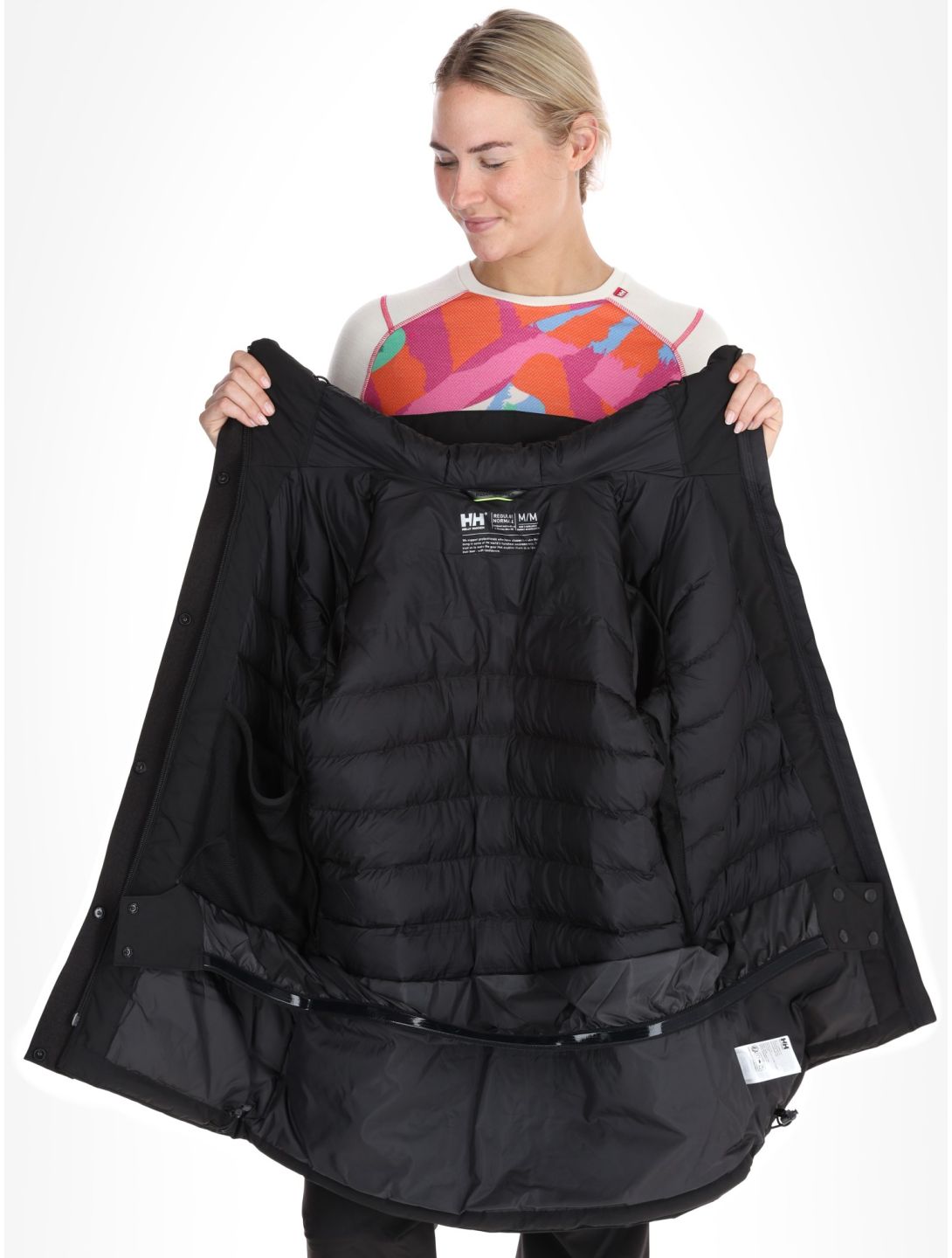 Helly Hansen, W Snowplay Long Insulated Skijacke Damen Black schwarz 