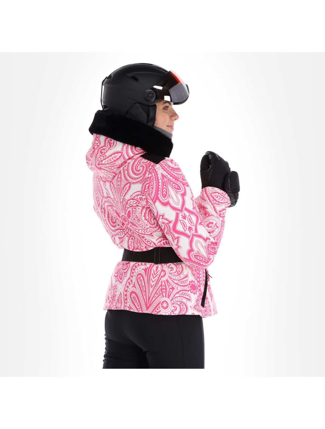 High Society, Elea Skijacke Damen paisley print rosa 