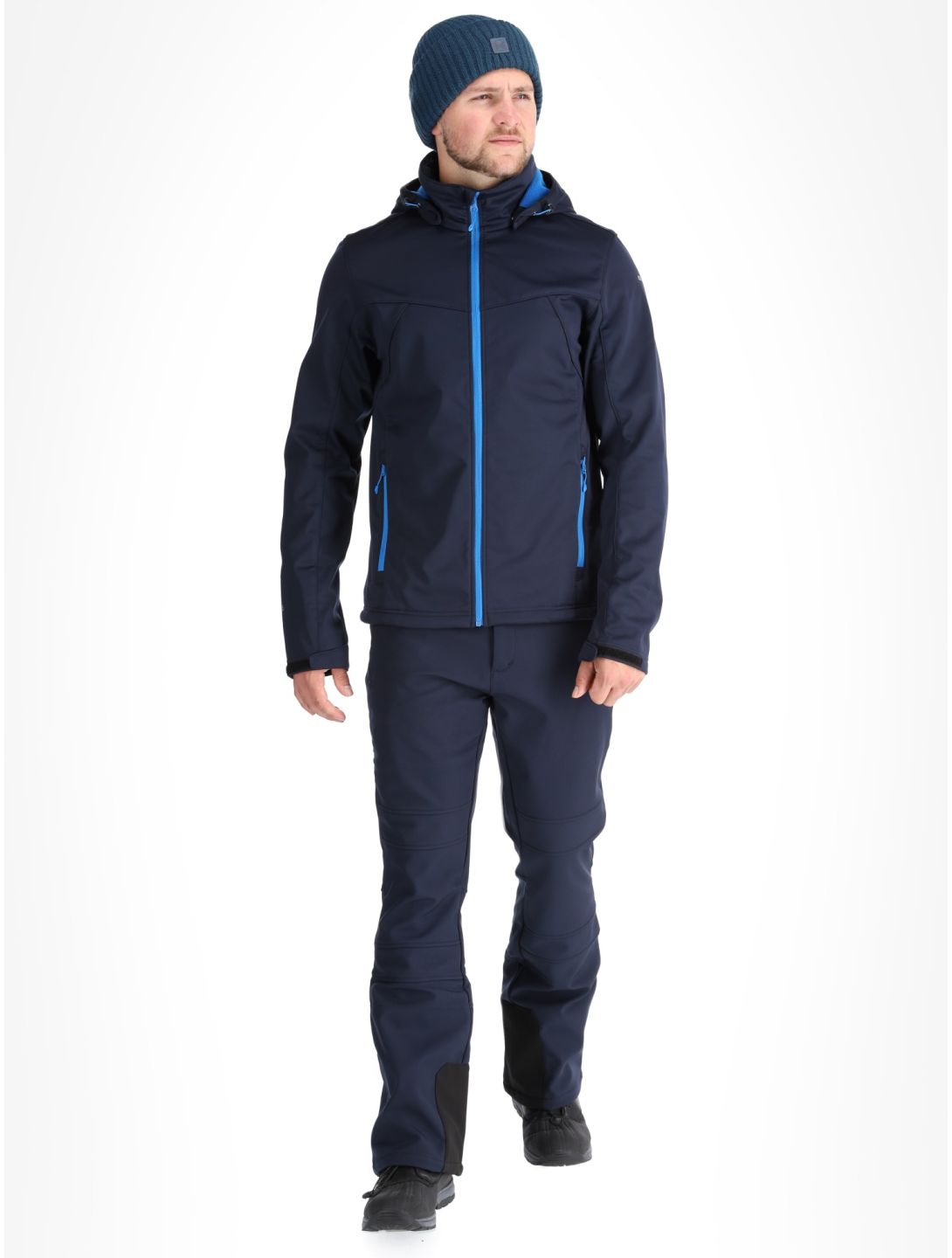 Icepeak, Biggs Softshell Skijacke Herren Blauw blau 