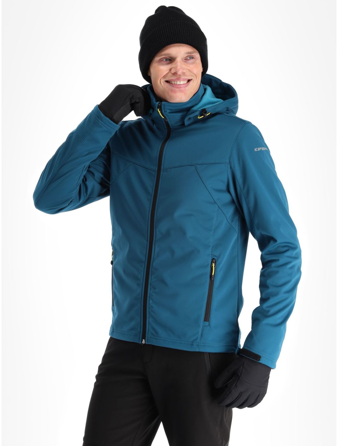 Icepeak, Biggs Softshell Skijacke Herren turquoise blau 