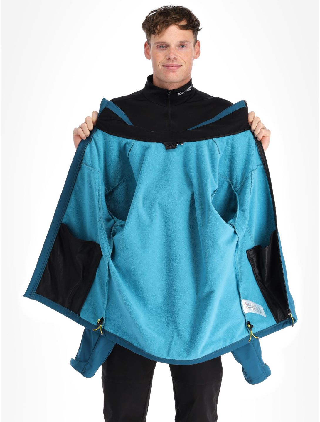 Icepeak, Biggs Softshell Skijacke Herren turquoise blau 