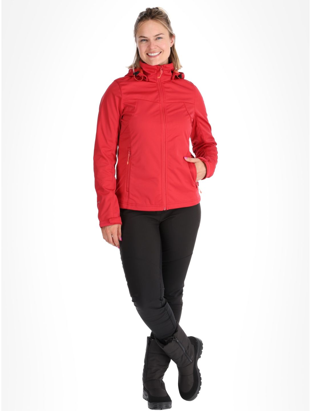 Icepeak, Boise Softshell Skijacke Damen Cranberry rot 