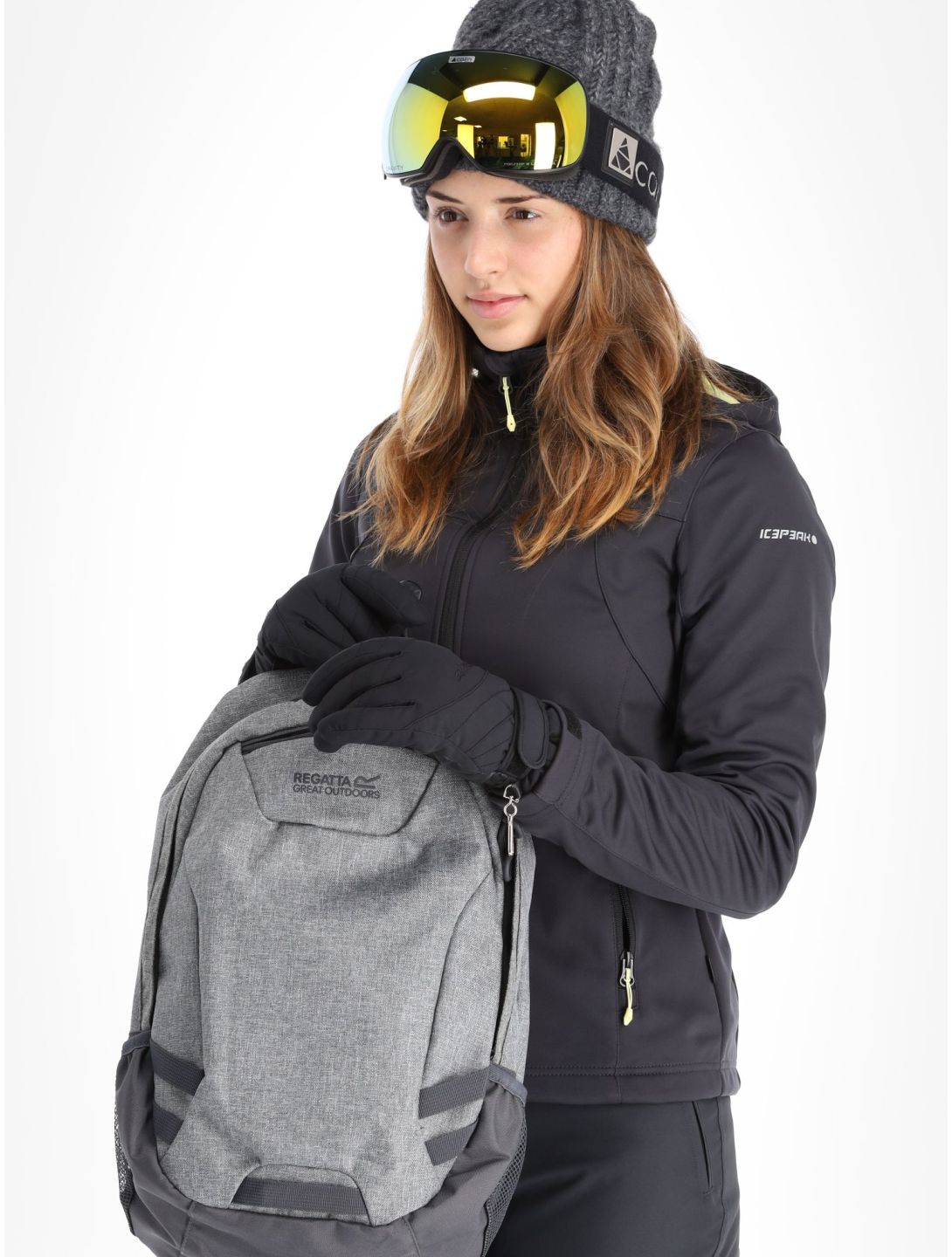 Icepeak, Boise Softshell Skijacke Damen grau 