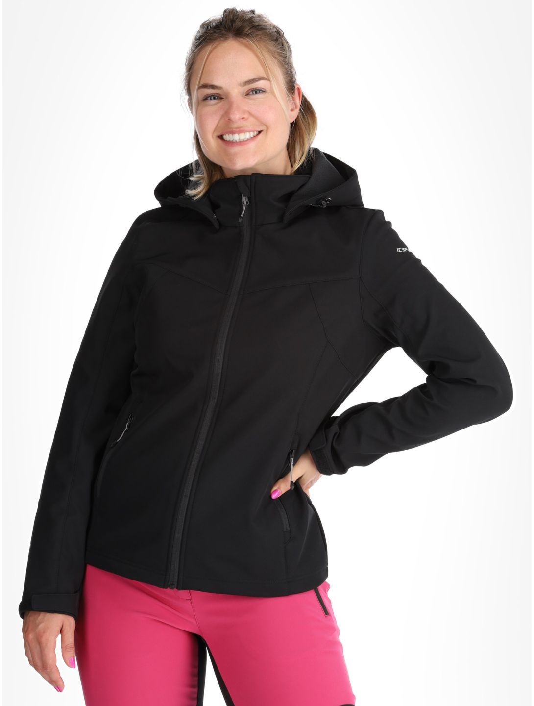 Icepeak, Brenham Softshell Skijacke Damen Basic Black schwarz 