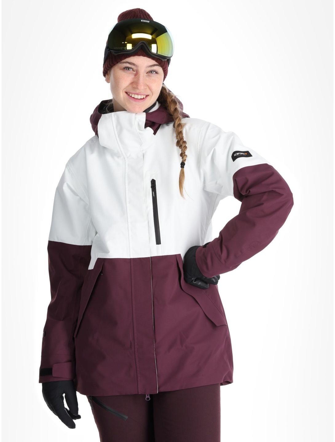 Icepeak, Cabot Hardshell Skijacke Damen Plum violett 