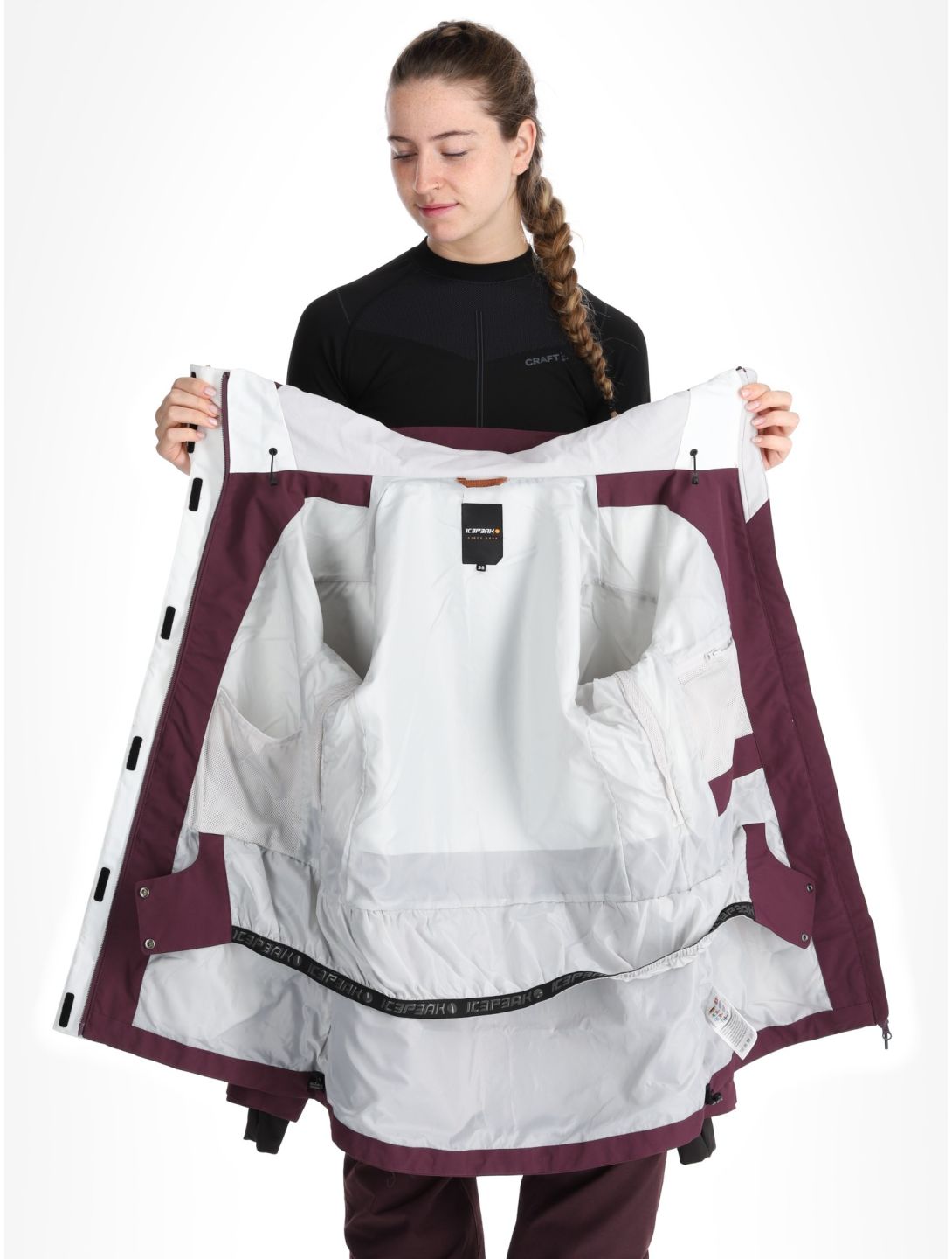 Icepeak, Cabot Hardshell Skijacke Damen Plum violett 