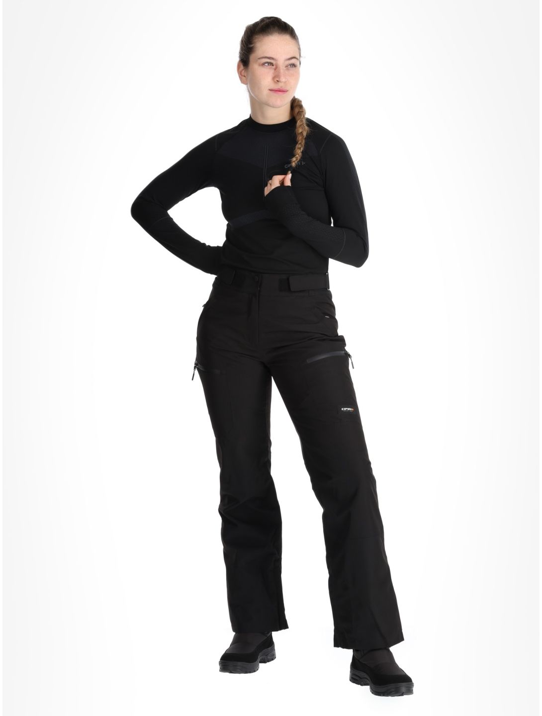 Icepeak, Calau Hardshell Skihose Damen Black schwarz 