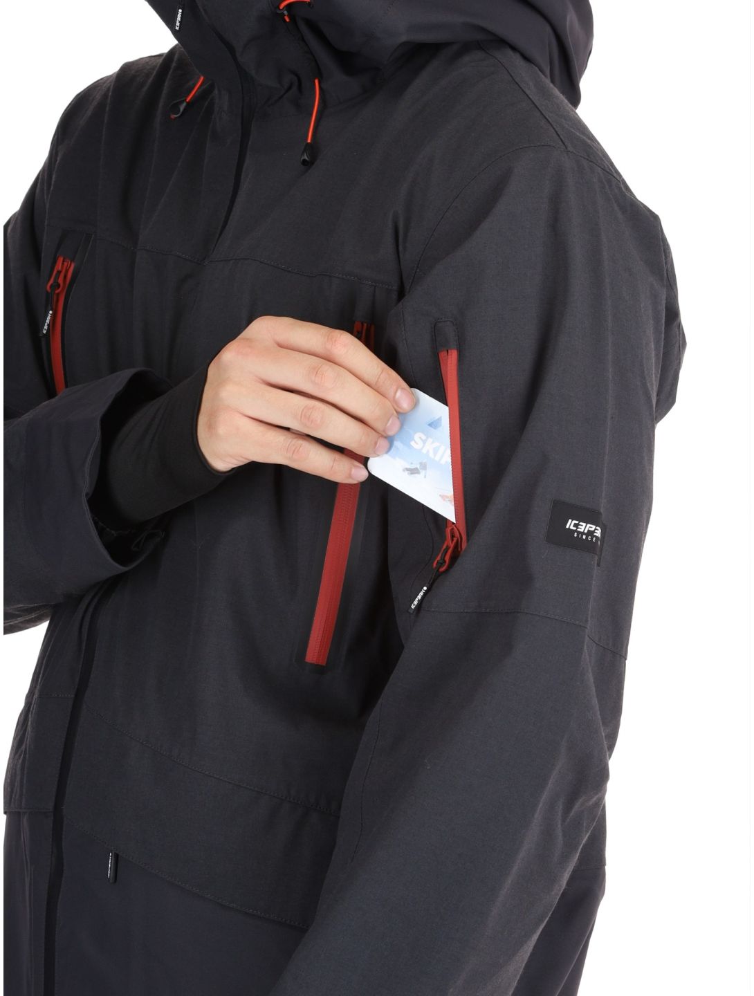 Icepeak, Castres Skijacke Herren Anthracite grau 