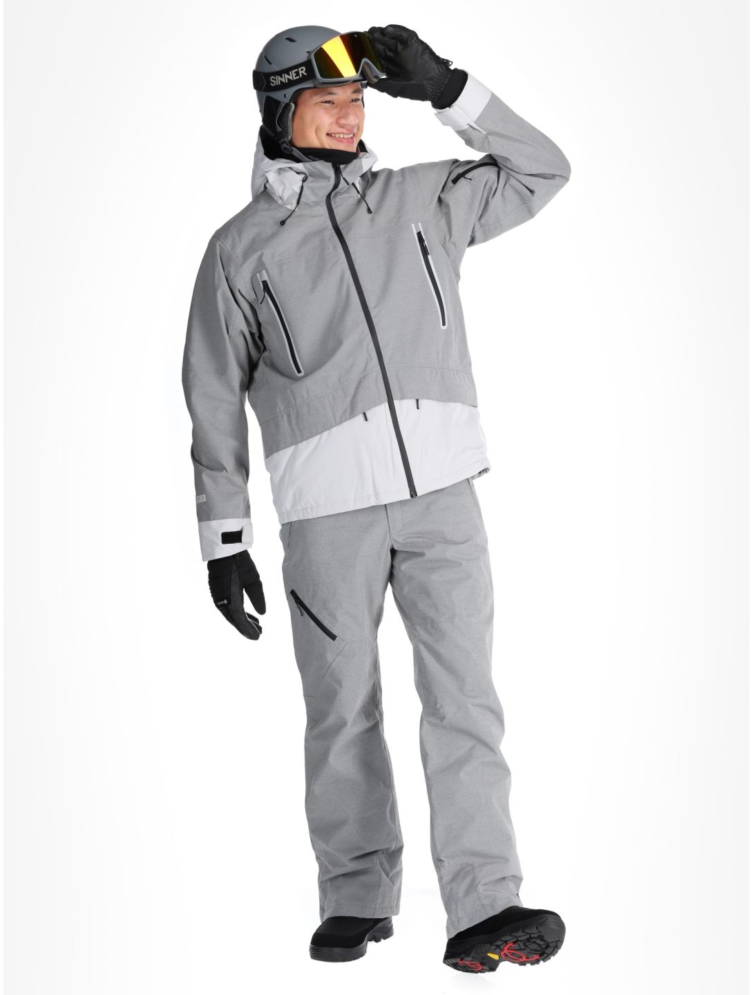 Icepeak, Castres Skijacke Herren Light Grey grau 