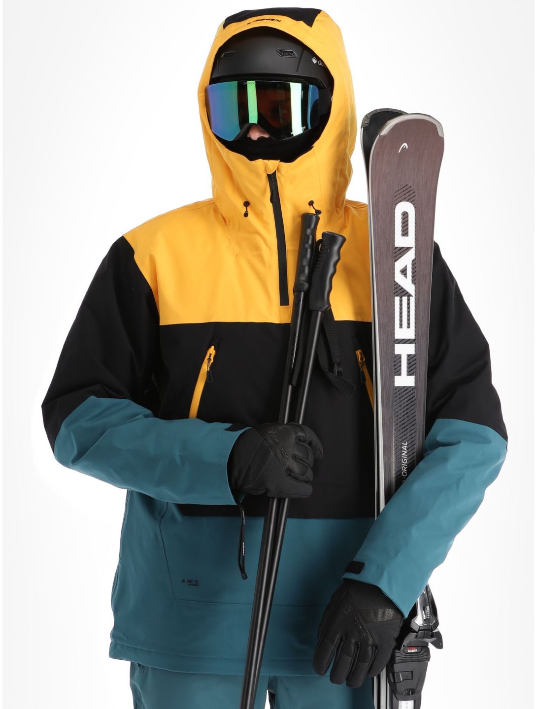 Icepeak, Charlton Skijacke Herren Emerald gelb, grün, schwarz 