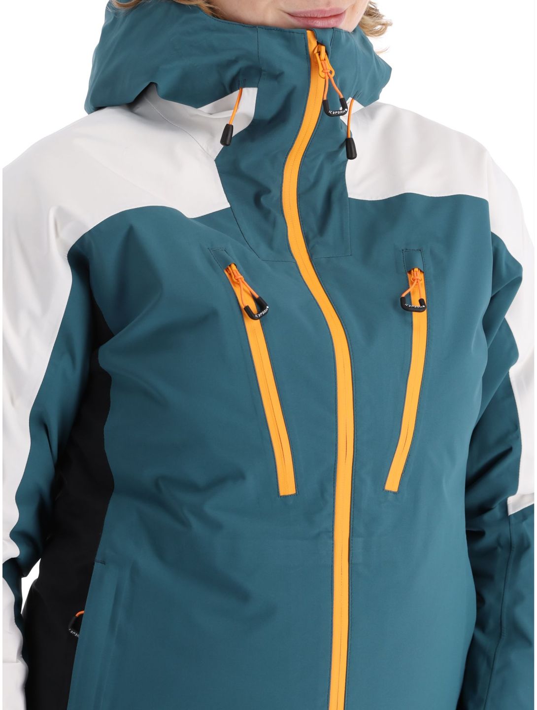 Icepeak, Deblois Hardshell Skijacke Damen Emerald grün, weiß 