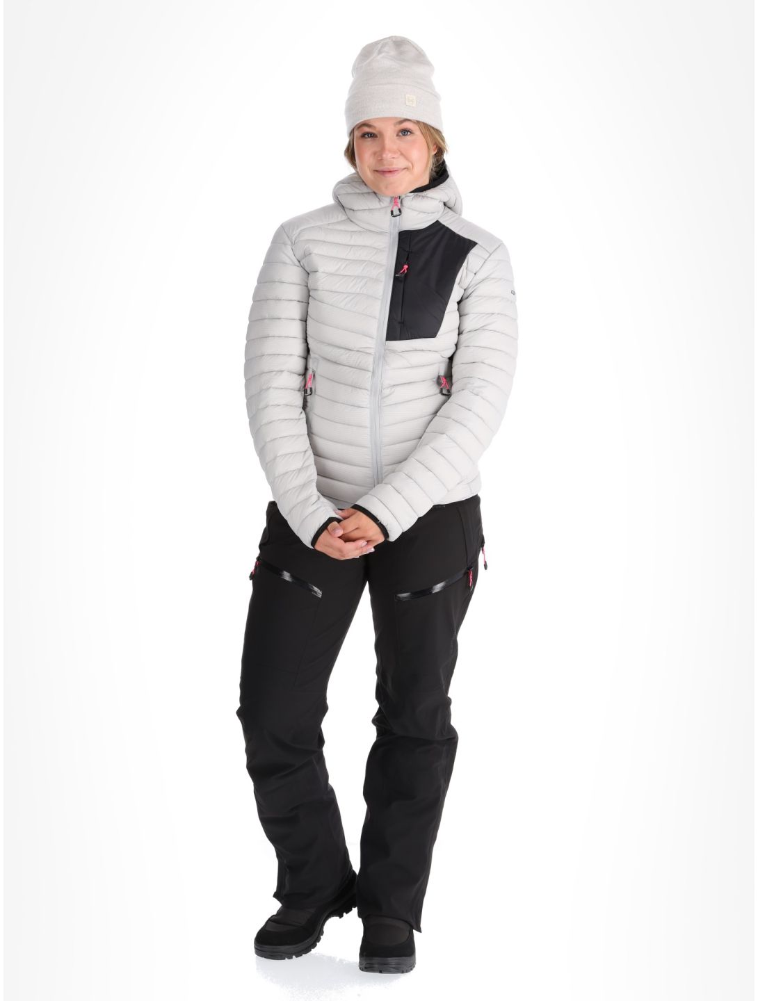 Icepeak, Dix Daunenjacke Damen Light Grey grau 