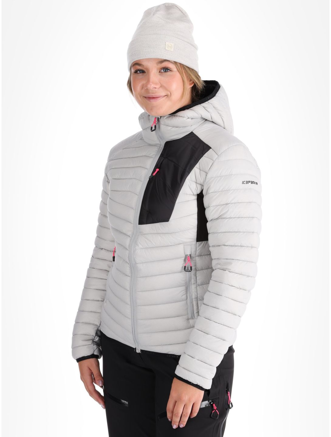 Icepeak, Dix Daunenjacke Damen Light Grey grau 