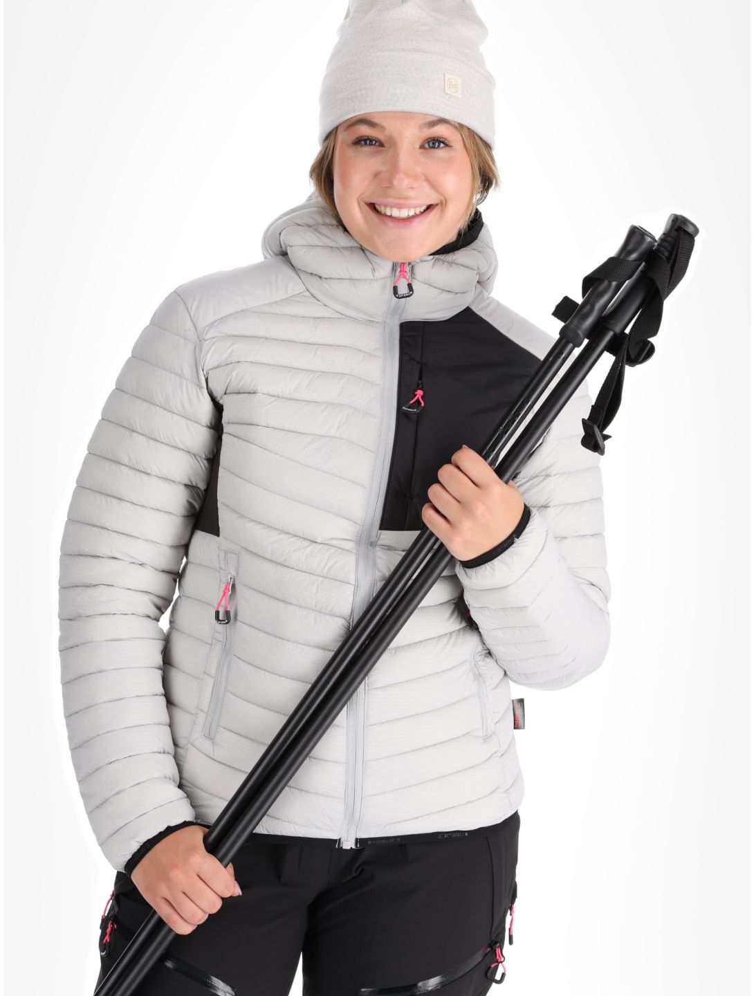 Icepeak, Dix Daunenjacke Damen Light Grey grau 