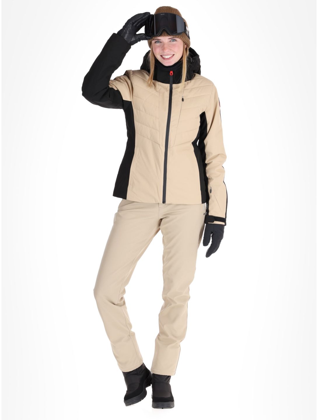 Icepeak, Eleele Skijacke Damen Beige beige 