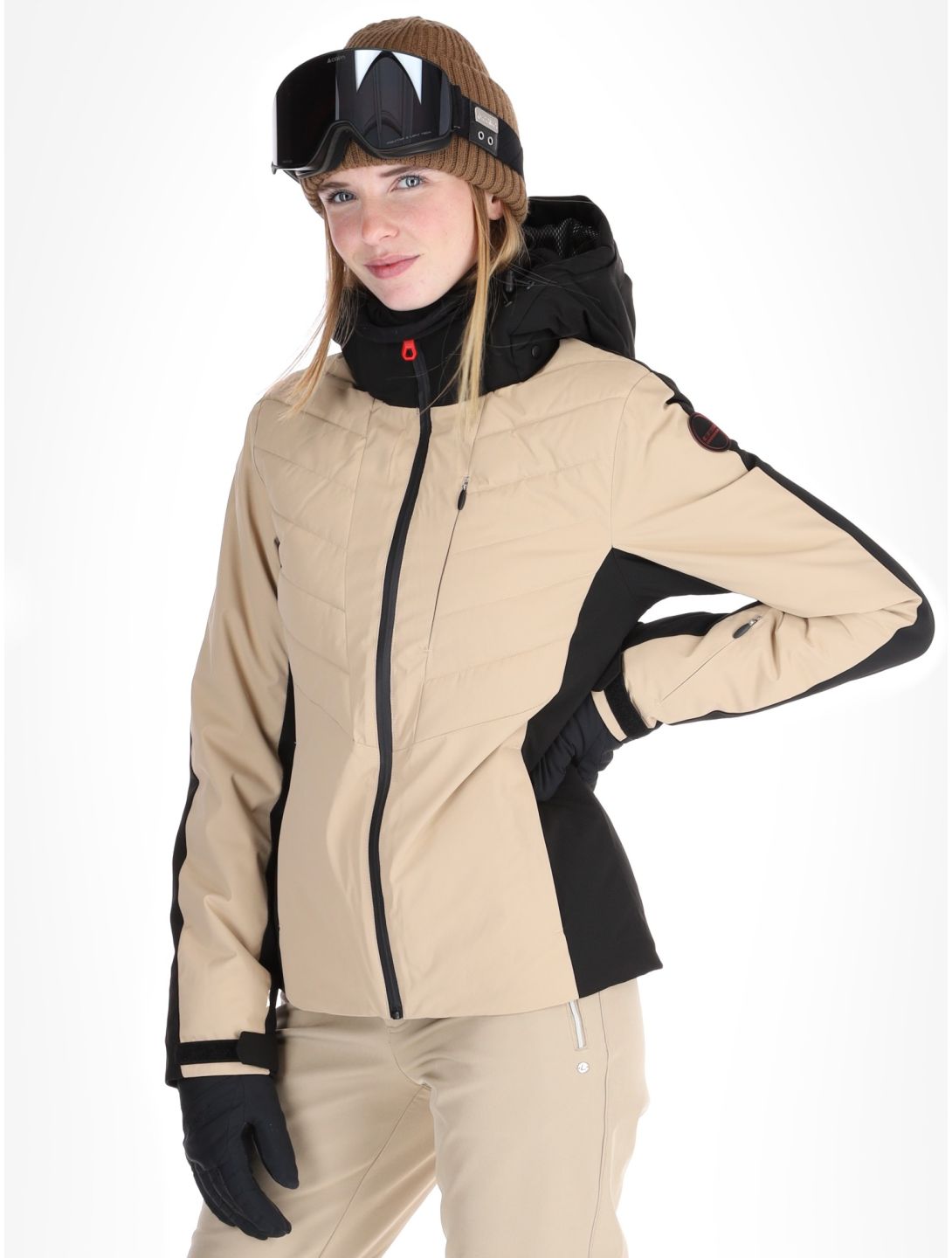 Icepeak, Eleele Skijacke Damen Beige beige 