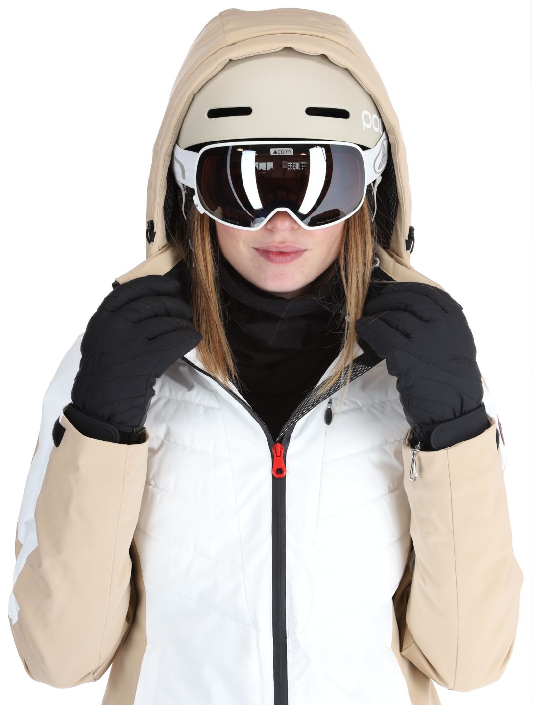 Icepeak, Eleele Skijacke Damen Optic White weiß 