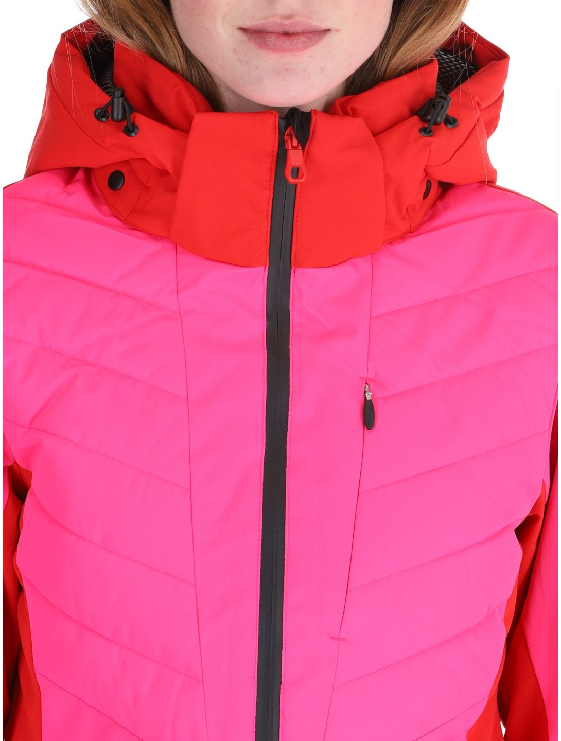 Icepeak, Eleele Skijacke Damen Raspberry rot 