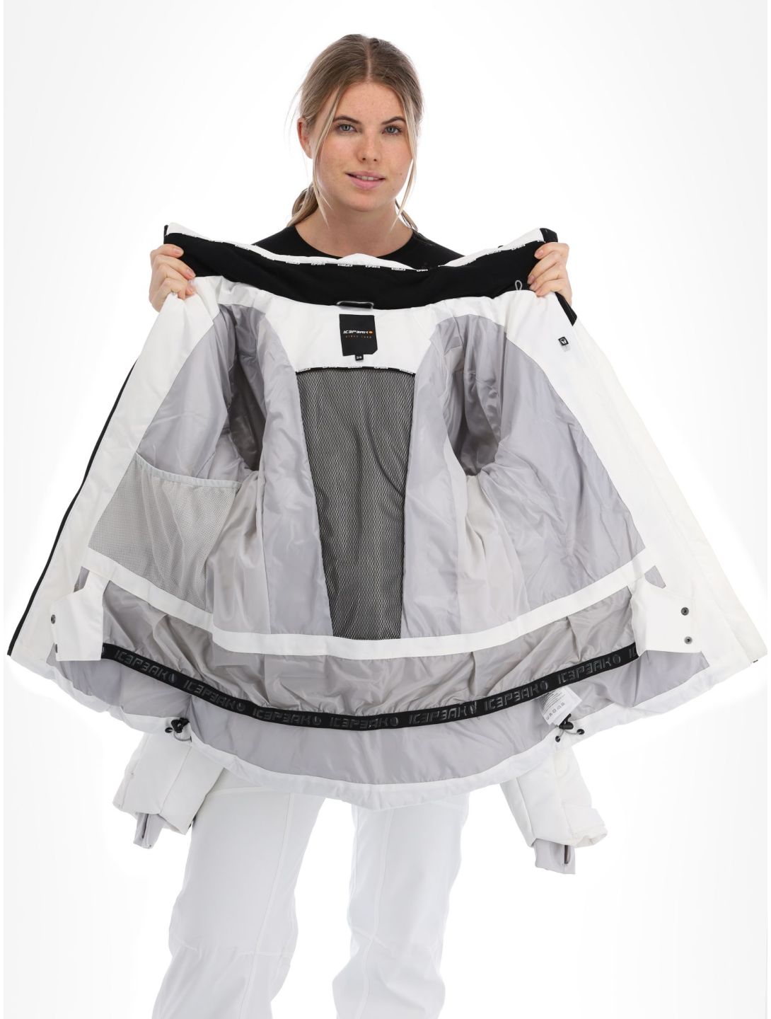 Icepeak, Elsa Skijacke Damen Optic White weiß 