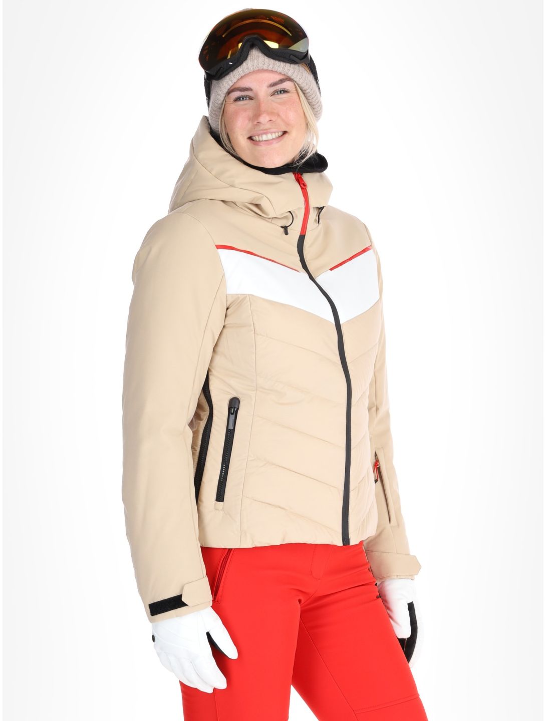 Icepeak, Elsah Skijacke Damen Beige beige 