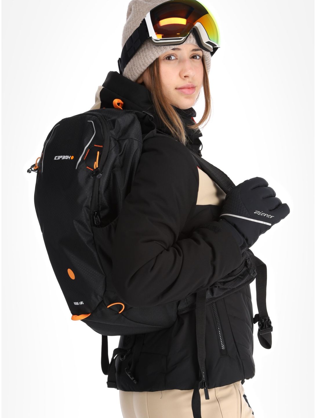 Icepeak, Elsah Skijacke Damen Black schwarz 