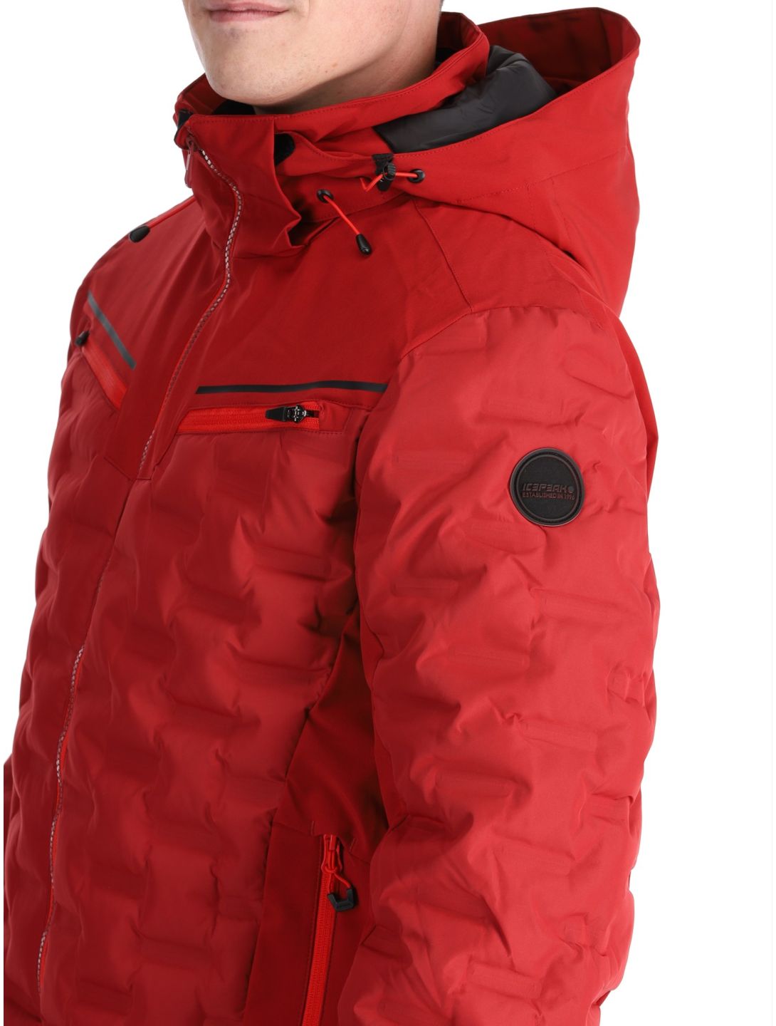 Icepeak, Emmet Skijacke Herren Cranberry rot 