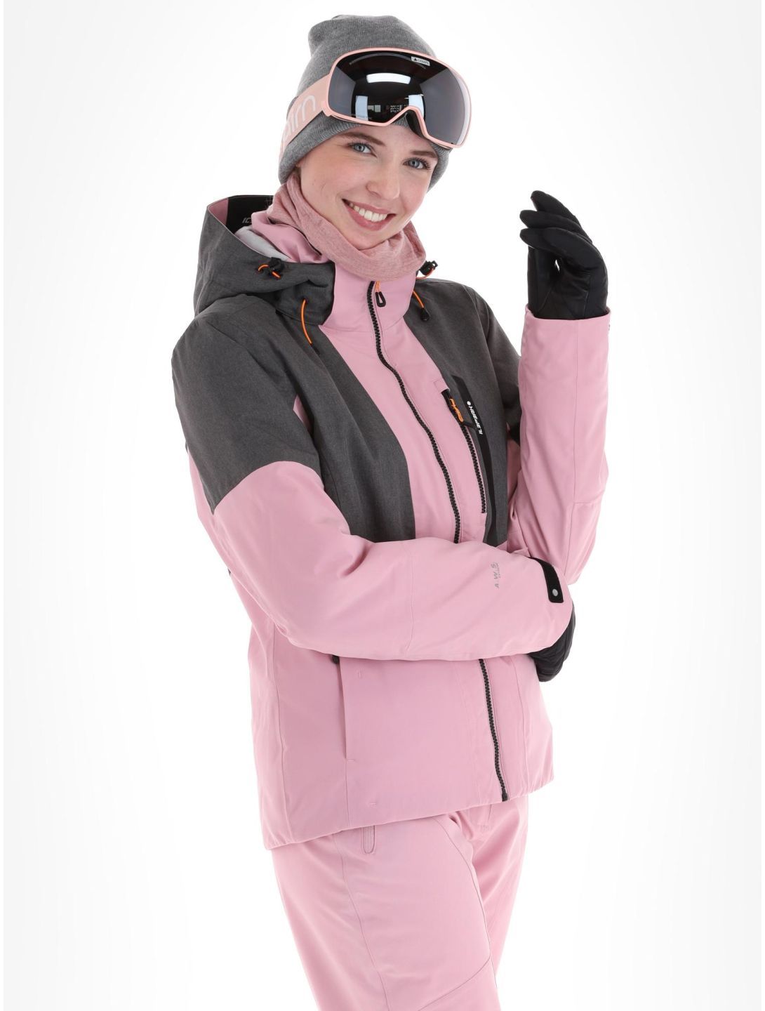 Icepeak, Faenza Skijacke Damen Lavender grau, rosa 