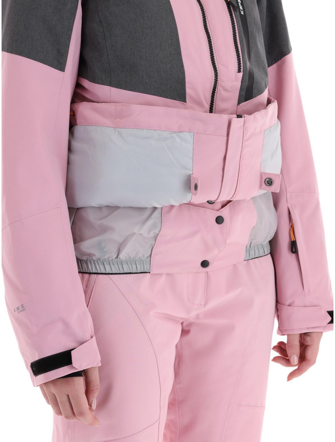 Icepeak, Faenza Skijacke Damen Lavender grau, rosa 