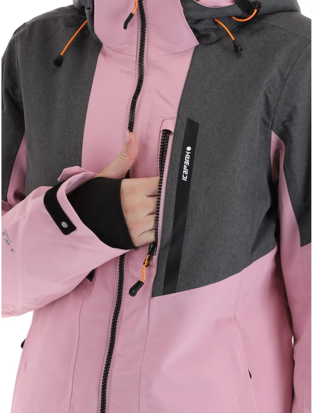 Icepeak, Faenza Skijacke Damen Lavender grau, rosa 