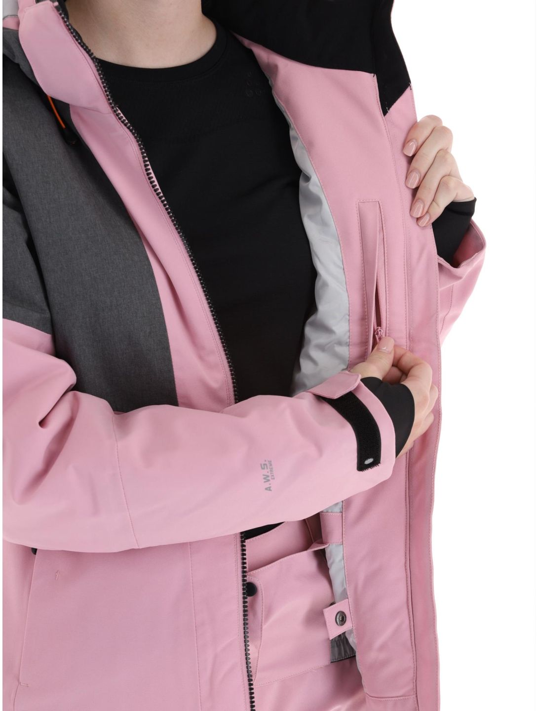 Icepeak, Faenza Skijacke Damen Lavender grau, rosa 