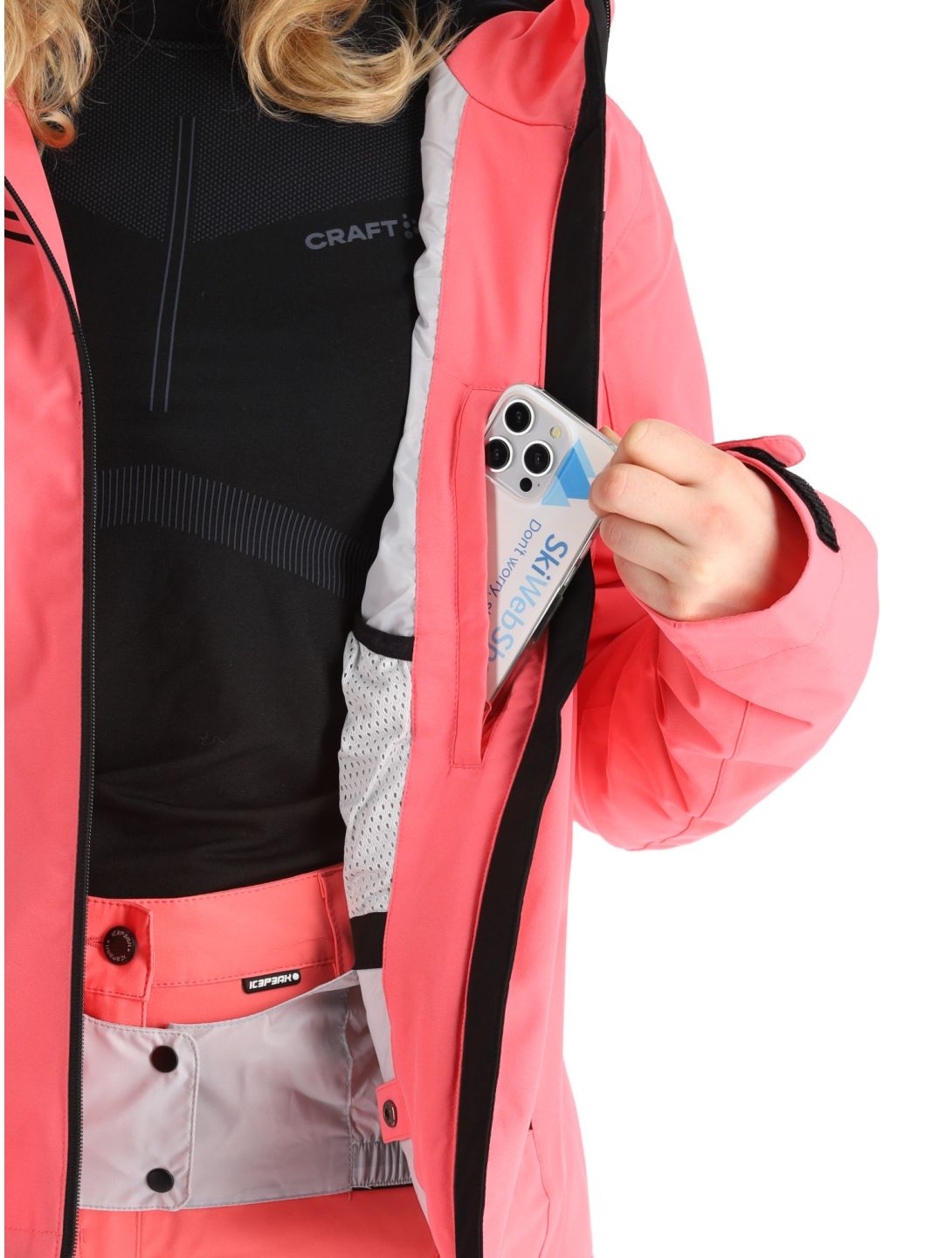 Icepeak, Fife Skijacke Damen Pink rosa 