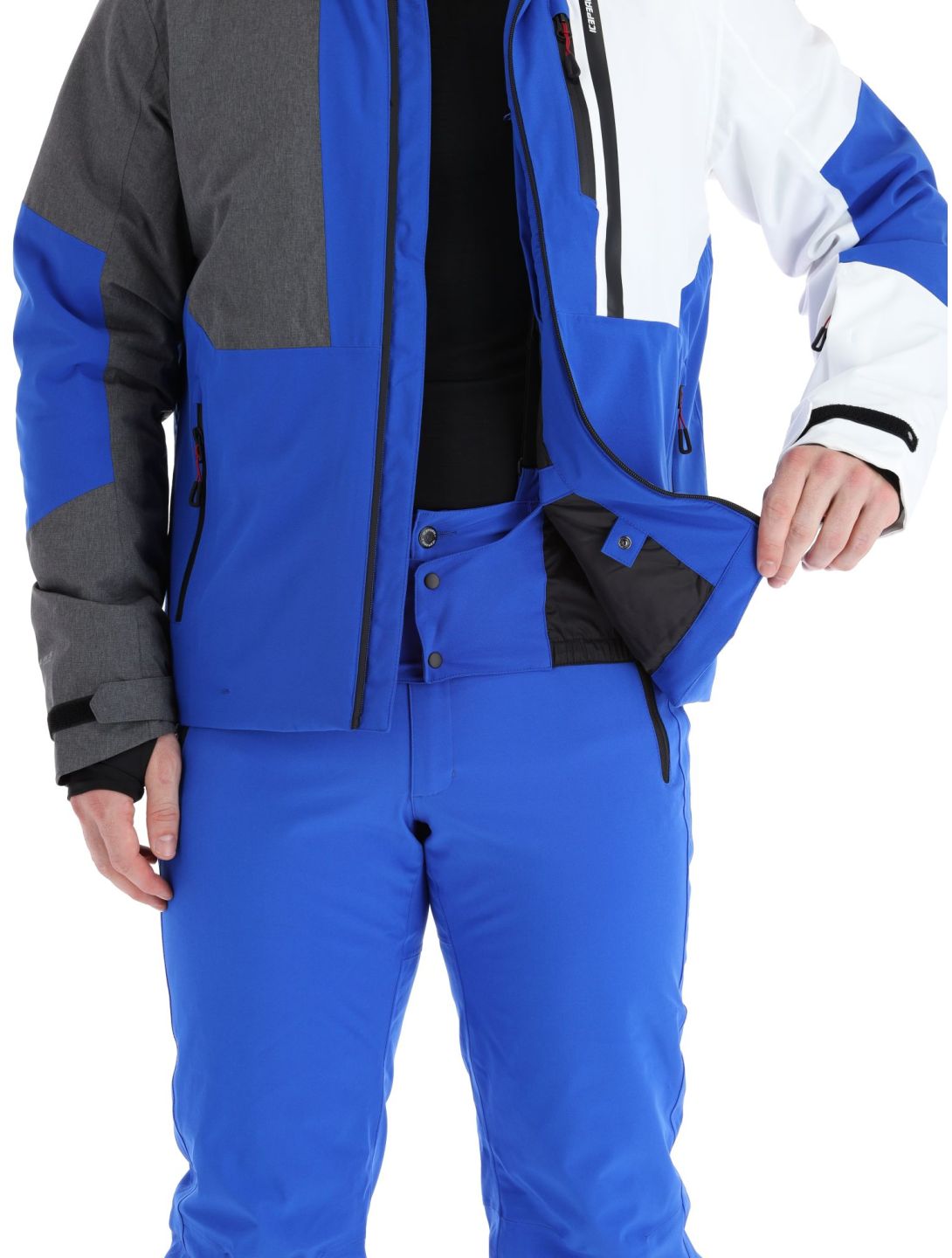 Icepeak, Fircrest Skijacke Herren Blue grau, weiß 