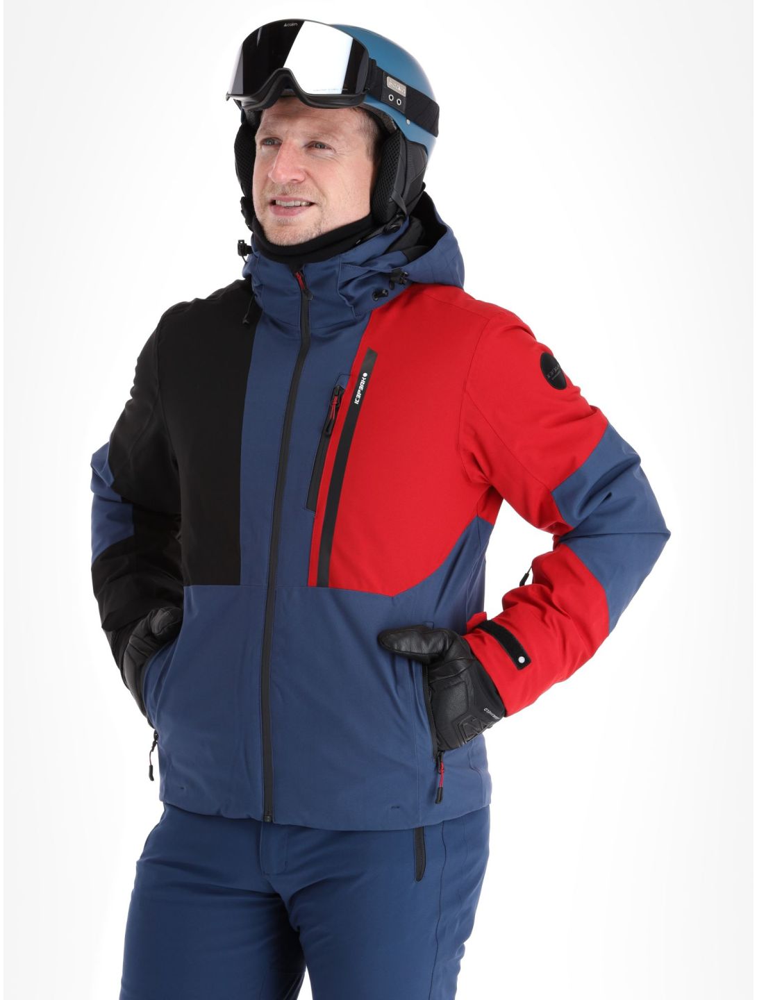 Icepeak, Fircrest Skijacke Herren Dark Blue rot, schwarz 