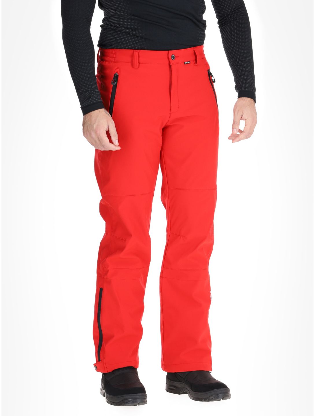 Icepeak, Frankfurt Softshell Skihose kurzes Modell Herren Coral-Red rot 