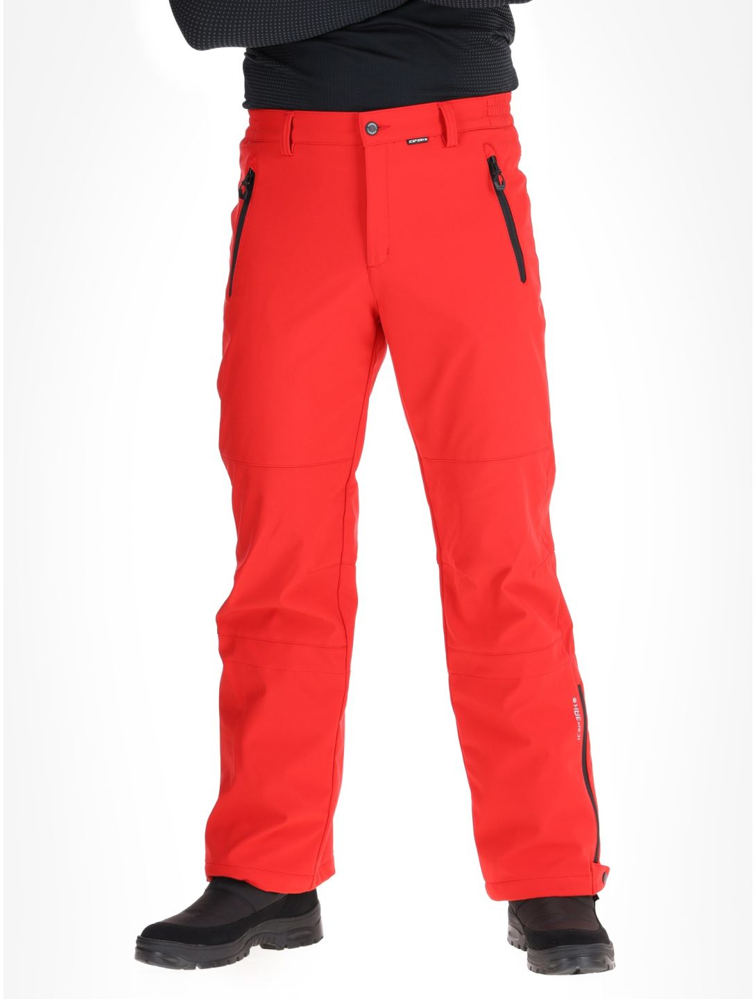 Icepeak, Frankfurt Softshell Skihose kurzes Modell Herren Coral-Red rot 