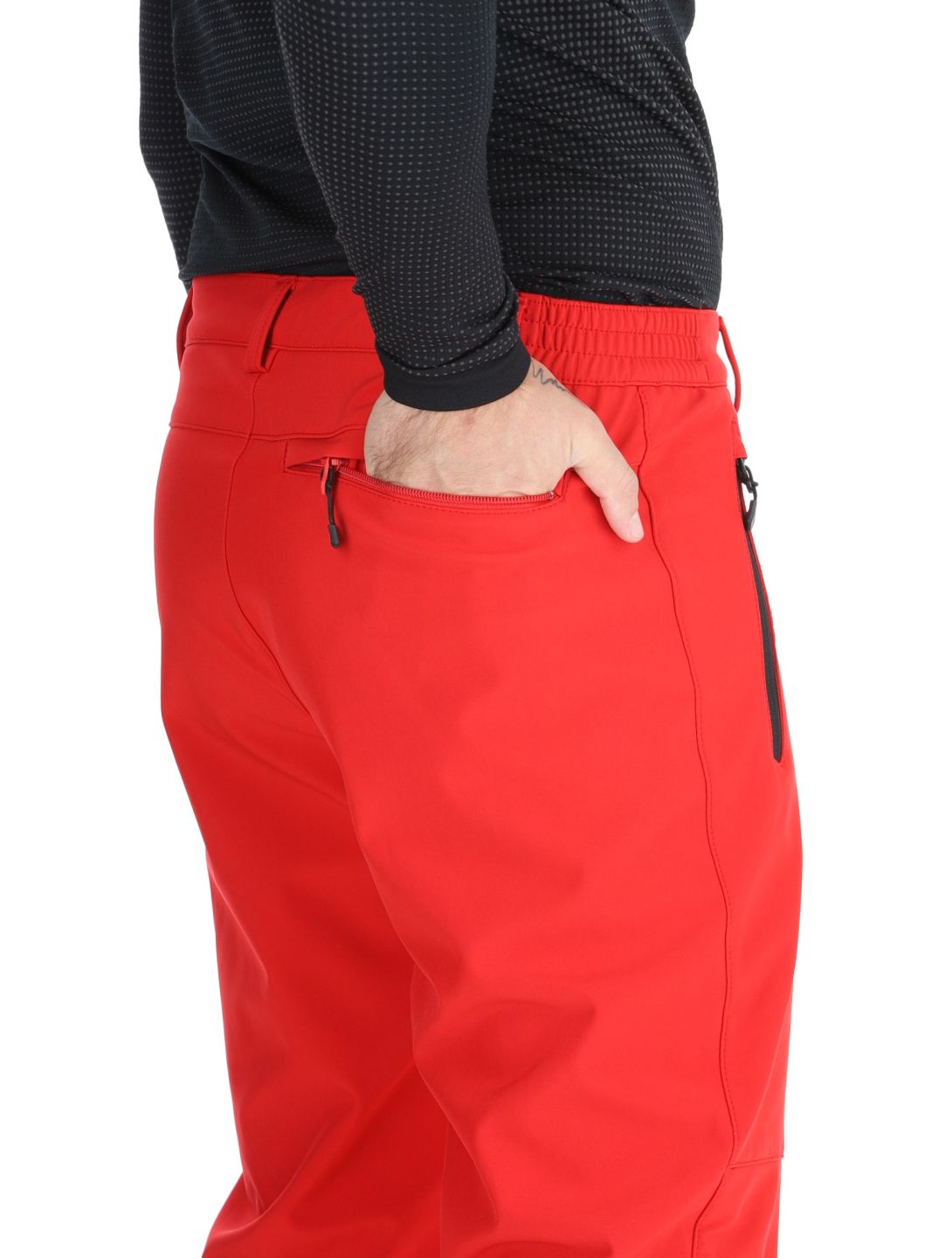 Icepeak, Frankfurt Softshell Skihose kurzes Modell Herren Coral-Red rot 