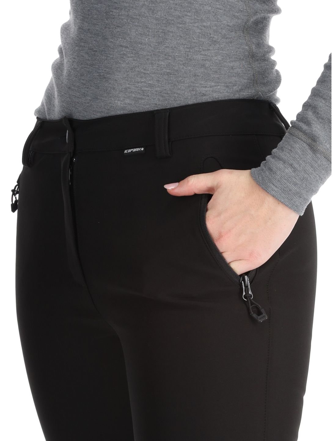 Icepeak, Frechen Softshell Skihose Damen Black schwarz 