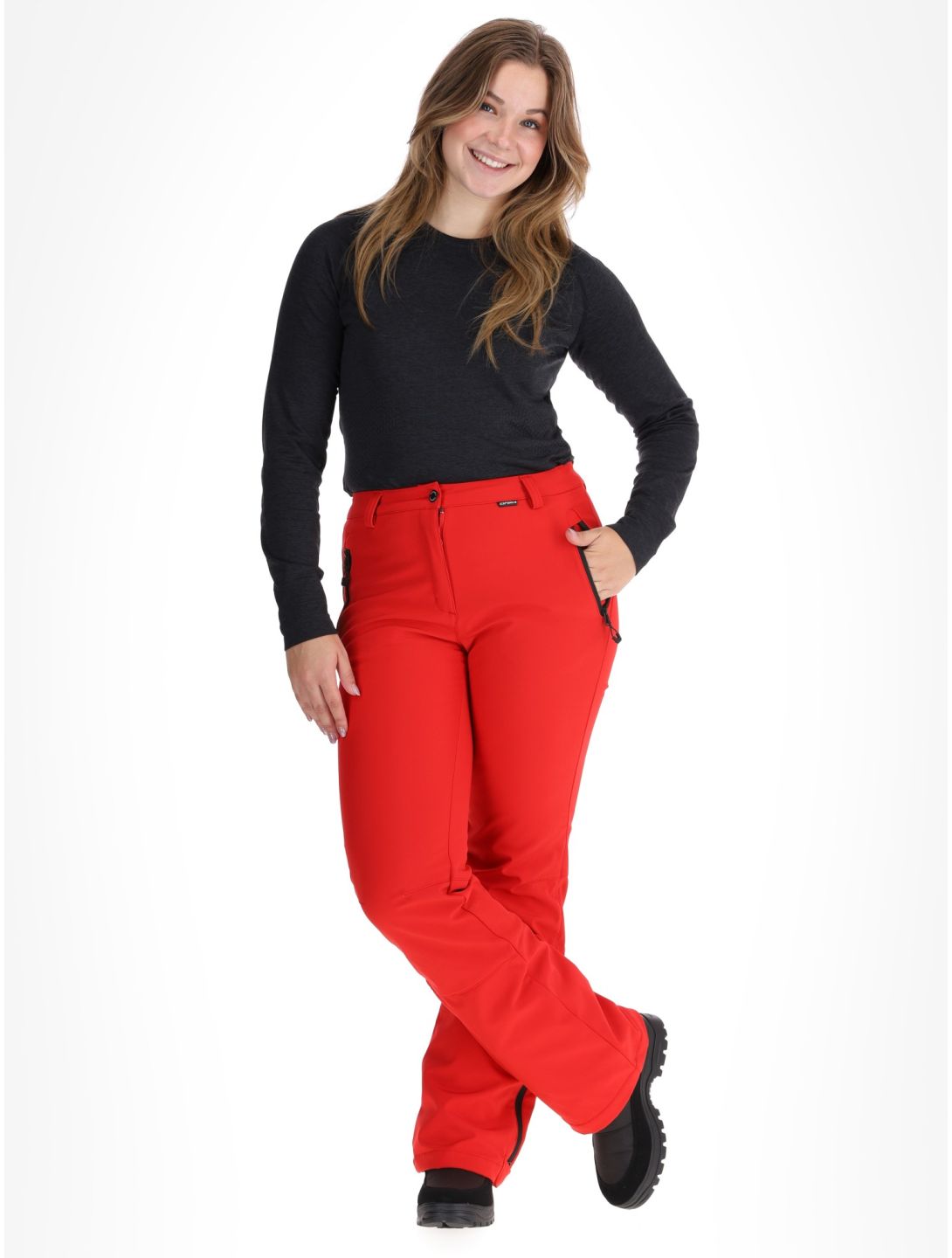 Icepeak, Frechen Softshell Skihose Damen Coral-Red rot 