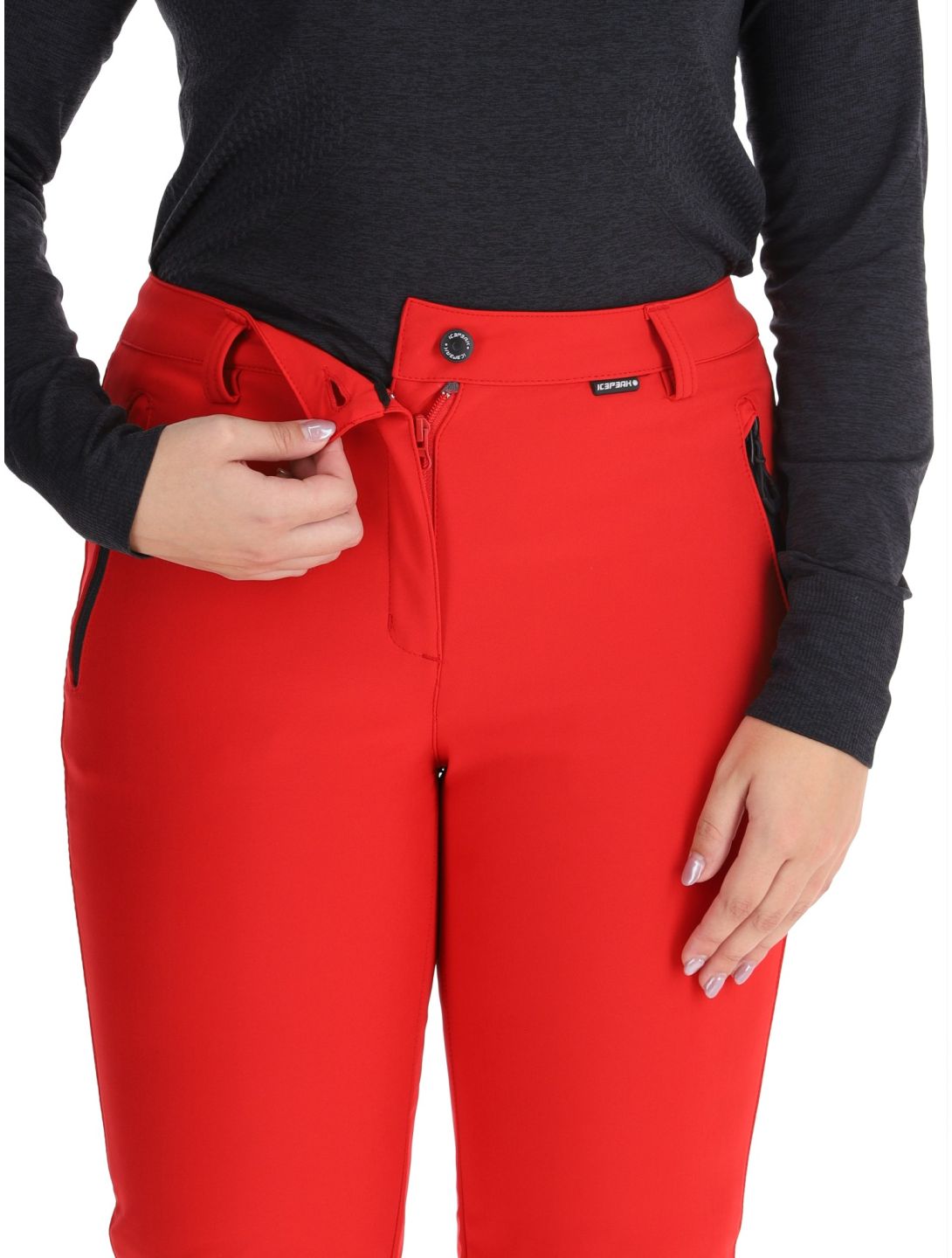 Icepeak, Frechen Softshell Skihose Damen Coral-Red rot 