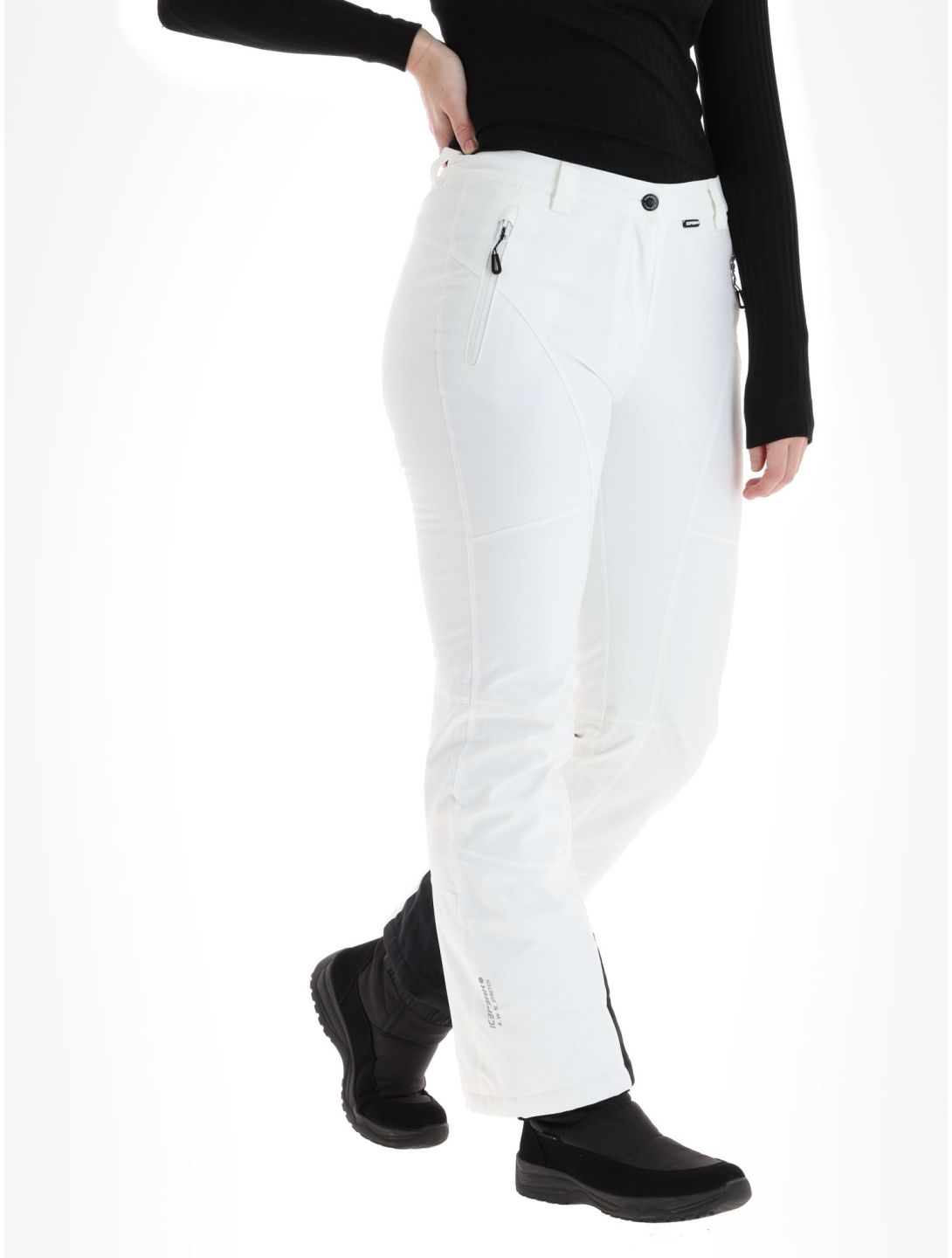 Icepeak, Freyung Skihose kurzes Modell Damen Optic White weiß 