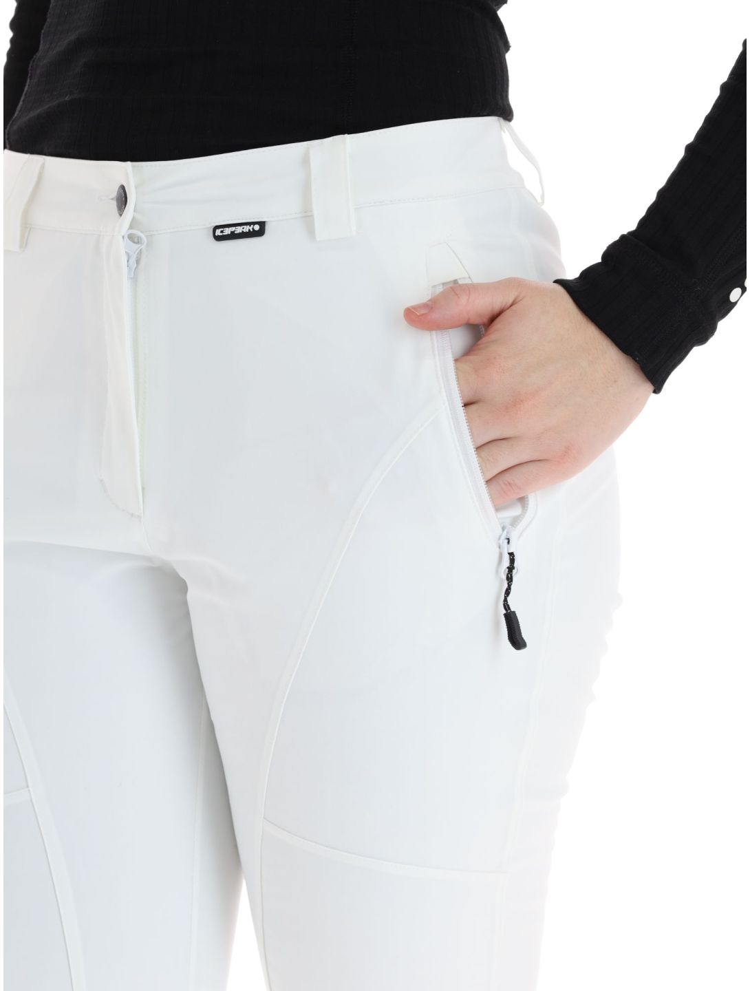 Icepeak, Freyung Skihose kurzes Modell Damen Optic White weiß 