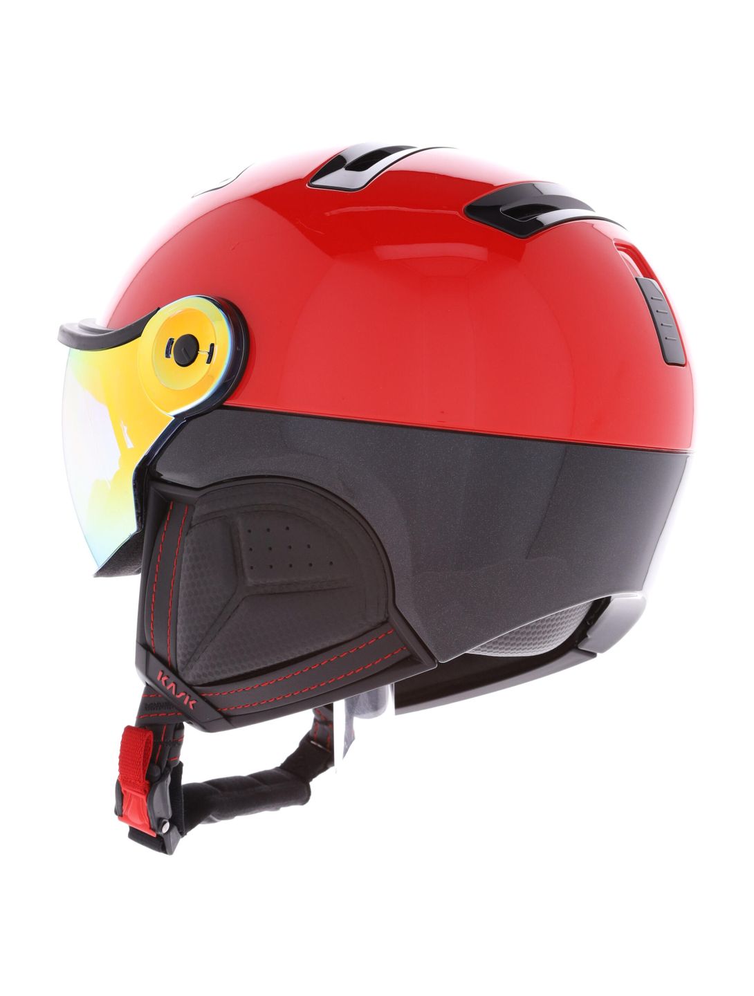 Kask, Piuma R Montecarlo Skihelm mit Visier Unisex Red rot 