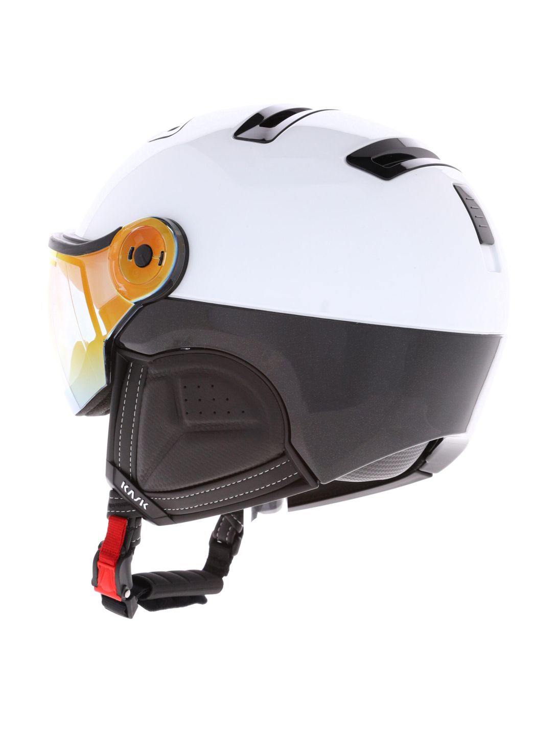 Kask, Piuma R Montecarlo Skihelm mit Visier Unisex White weiß 