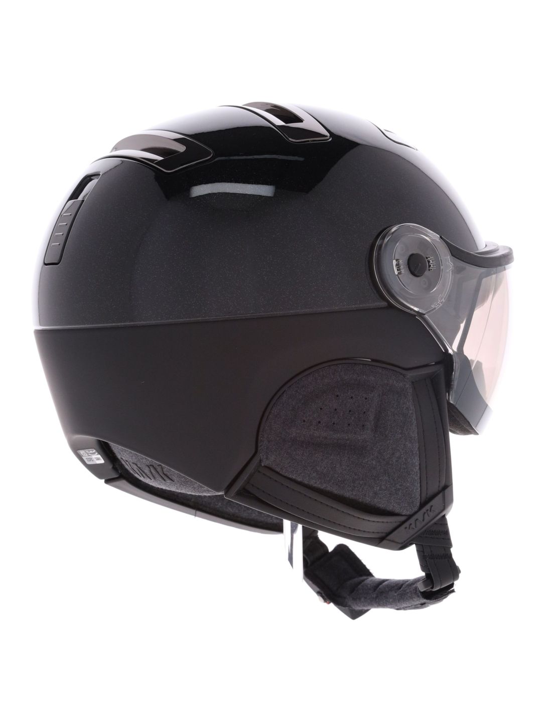 Kask, Piuma-R Chrome Visor Skihelm mit Visier Unisex Black schwarz 