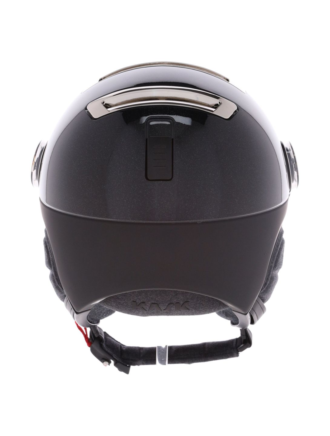 Kask, Piuma-R Chrome Visor Skihelm mit Visier Unisex Black/Silver schwarz, Zilver 